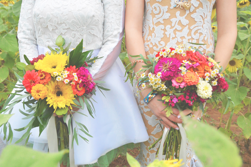Same-Sex-Sunflower-Field-Wedding-Brooke-+-Cheyenne-Elopement-Picnic-Six-Hearts-Photography-46